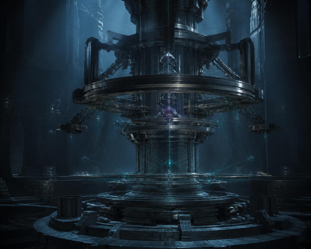 Architectural rendering of ANTIKYTHERA, the STRATAFORM Constitutional Reasoning Engine